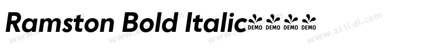 Ramston Bold Italic字体转换